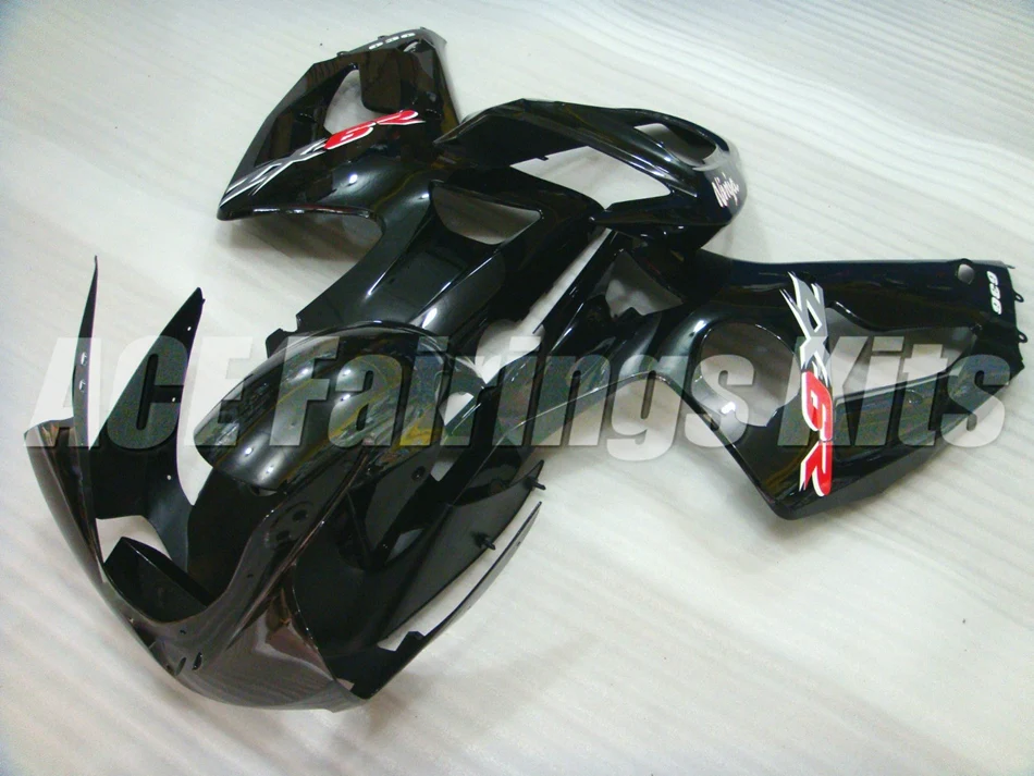 ABS Полный комплект обтекателя, пригодный для Kawasaki ZX6R 2003 2004 Мотоцикл Обтекатели ZX-6R 03 04 ниндзя 636 Кузов Набор Цвет Черный хороший