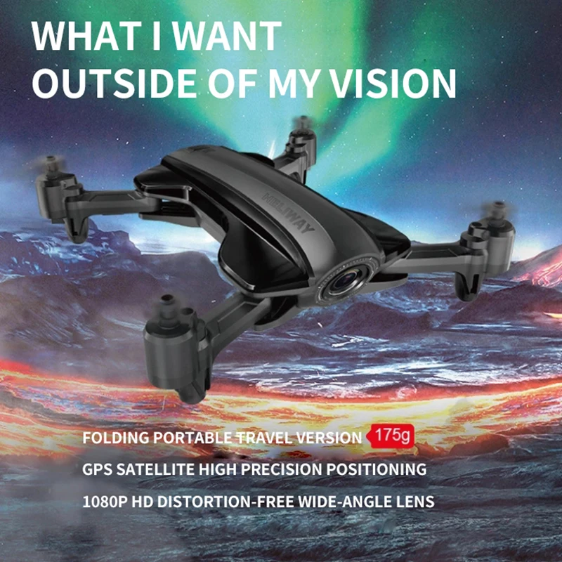 Gps Дрон камера HD 1080P широкоугольный складной Квадрокоптер Follow Me wifi FPV мини Дрон с режимом высокой фиксации Квадрокоптер VS SG907 S167