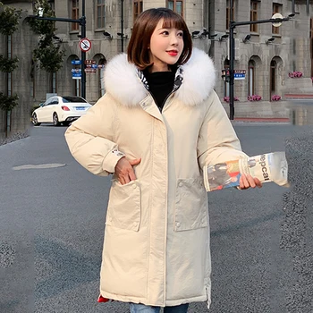 

Korean Style 2020 Winter Jacket Women Stand Collar Solid new arrival Female Down Coat Loose Oversized Womens Short Parka H38