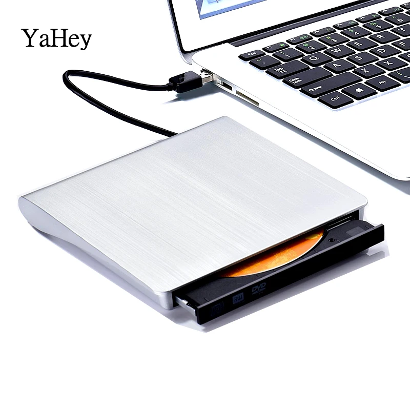USB 2,0 внешний CD/DVD rom плеер оптический привод DVD RW ГОРЕЛКА ридер писатель рекордер портативный для ноутбуков ПК Windows 7/8/10 - Цвет: dvd portatil