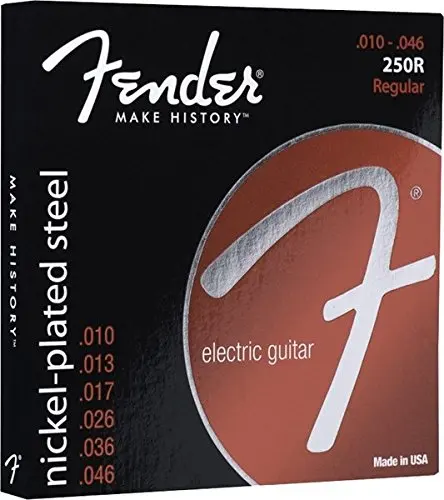 Стальные гитарные струны Fender Super 250's с никелированным покрытием все 8 доступных
