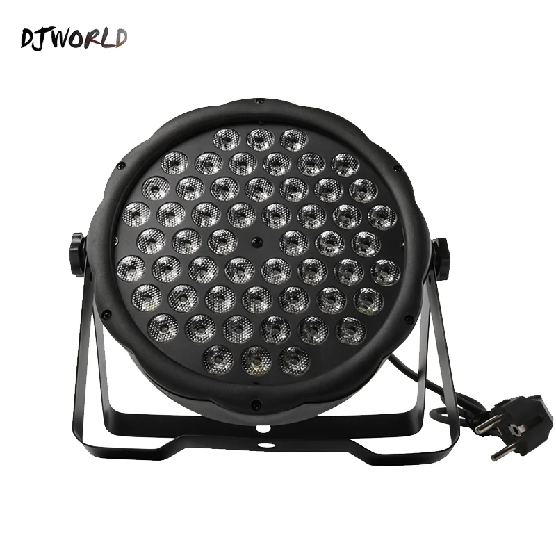  Djworld LED Flat Par 54x3W RGB Color Lighting Strobe DMX 512 Stage Effect Light For Dj Disco Party 