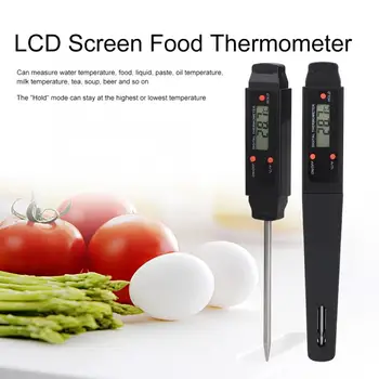 

Anpro Kitchen Digital BBQ Food Thermometer Meat Cake Candy Fry Grill Dinning Household Cooking Thermometer Gauges with Battery
