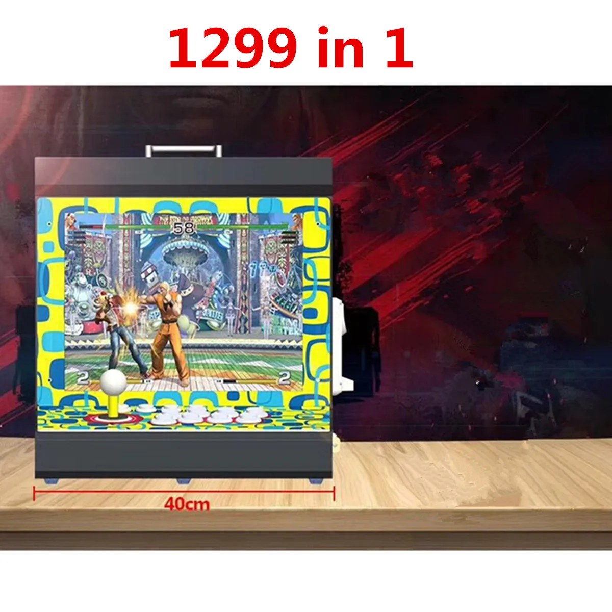 1299 in 1 Games Screen Retro Game Console With Rocker Arcade Nostalgic Fighting Game Support TV Connection Home Arcade Games