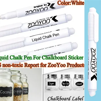 

White Liquid Chalk Pen Marker for Glass Windows Chalkboard Blackboard Sticker Stationary Office School Supplies