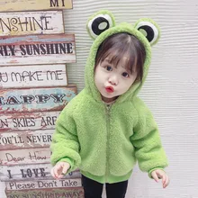 Пальто для девочек; коллекция года; зимний свитер из овечьей шерсти с плюшевой подкладкой; хлопковый свитер для мужчин и женщин; плотное пальто для малышей