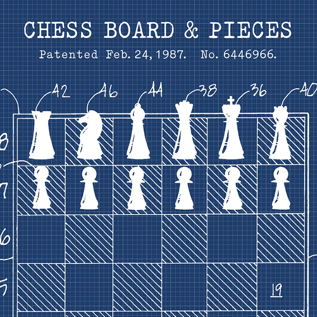 Vamos jogar xadrez - bispo de Jaroslaw Blaminsky em póster, tela e