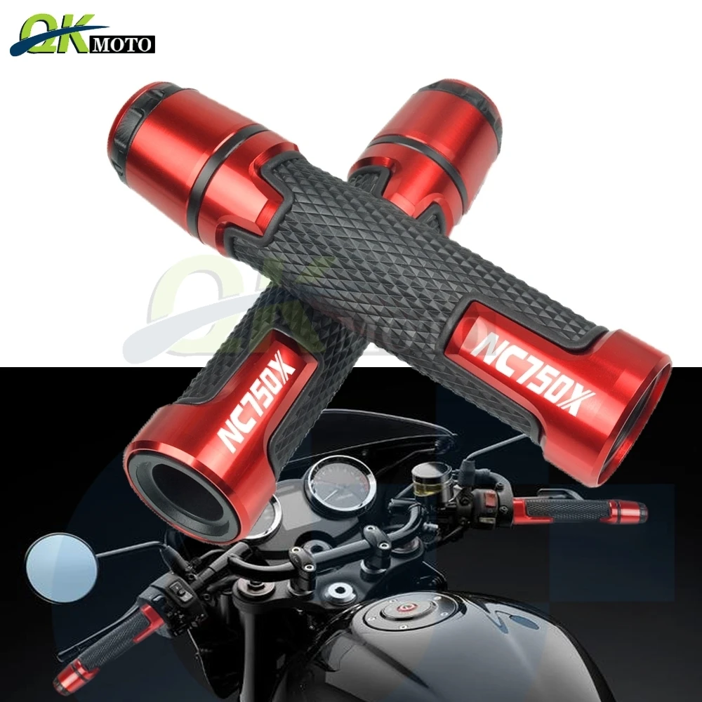 Аксессуары для мотоциклов 7/8 ''22 мм CNC алюминиевая рукоятка руля и ручка торцевой слайдер колпачок вилка часть для Honda nc 750x NC750X