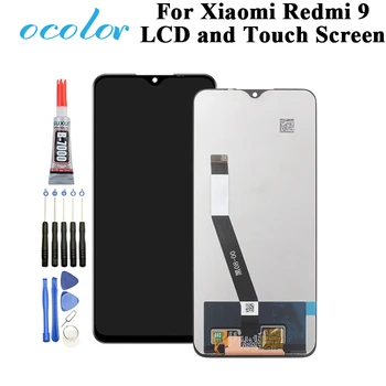 

ocolor For Xiaomi Redmi 9 LCD Display And Touch Screen Digitizer Assembly Replacement With Tools and Adhesive