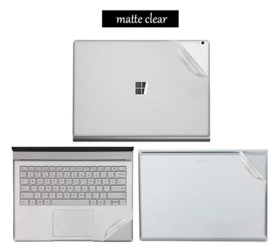 matte clear Наклейки на ноутбук для microsoft Surface Book 2 13,5 15 дюймов, полностью защитные наклейки на компьютер для Surface Book 13,5 дюймов, наклейка - Цвет: matte clear