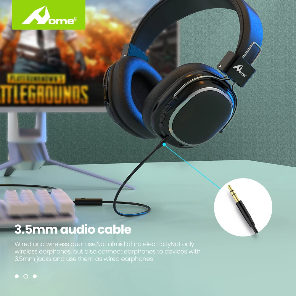 Over Ear Wireless Bluetooth Headphones For Kids Stereo Foldable Hifi Earphones With Mic Big Earpads Gaming Headset for iPhone