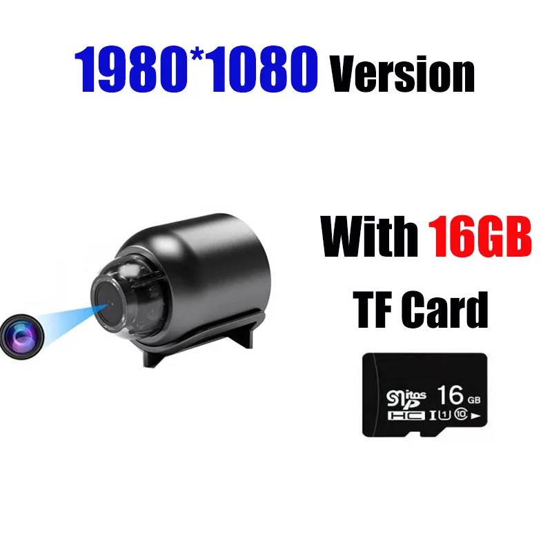 streaming camcorder Mini Camera  IP WiFi 1080P HD Night Vision Remote Monitoring 160° Wide Angle USB Micro Smart Home Small Camcorder No Battery old camcorders for sale Camcorders