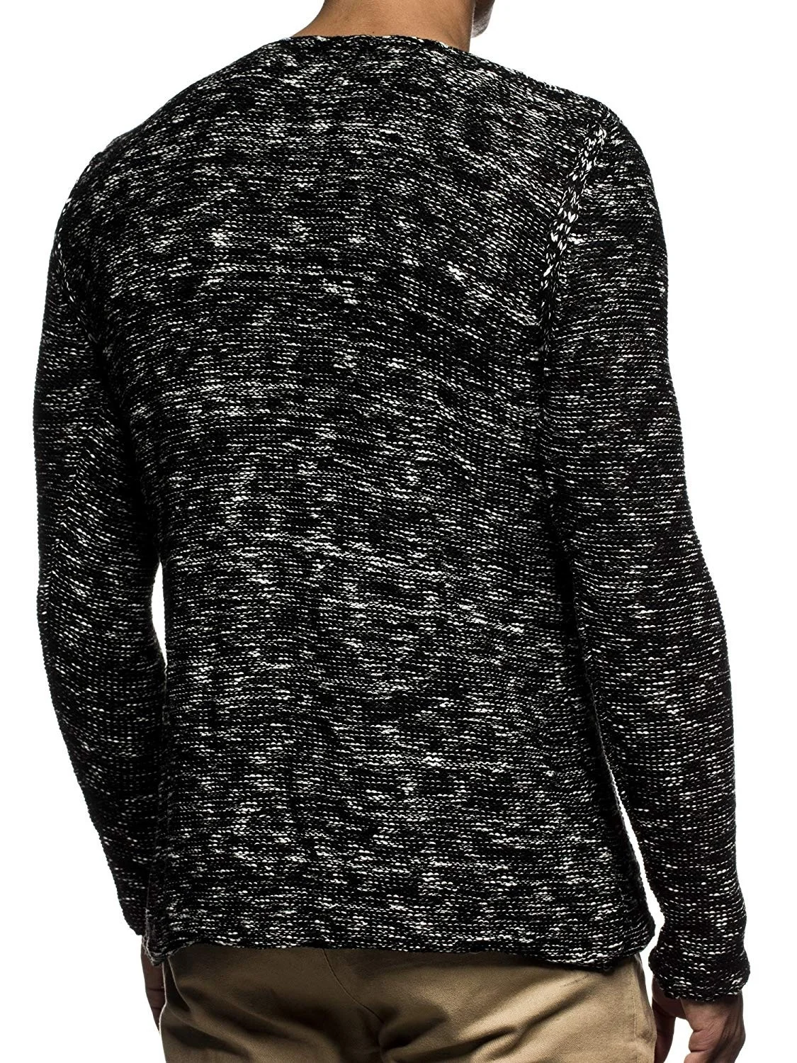 ZOGAA Autumn Winter Men Sweater Fashion O-Neck Patchwork Cotton Pullover Sweater Men Slim Fit Long Sleeve Knitted Mens Sweaters
