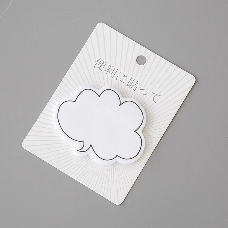 cloud Симпатичная коробка, блокнот для заметок, липкие заметки, Мультяшные закладки, учебная индексная карта, канцелярская этикетка стикеры школьные принадлежности, страницы, флаг, блокнот, Bts - Цвет: cloud