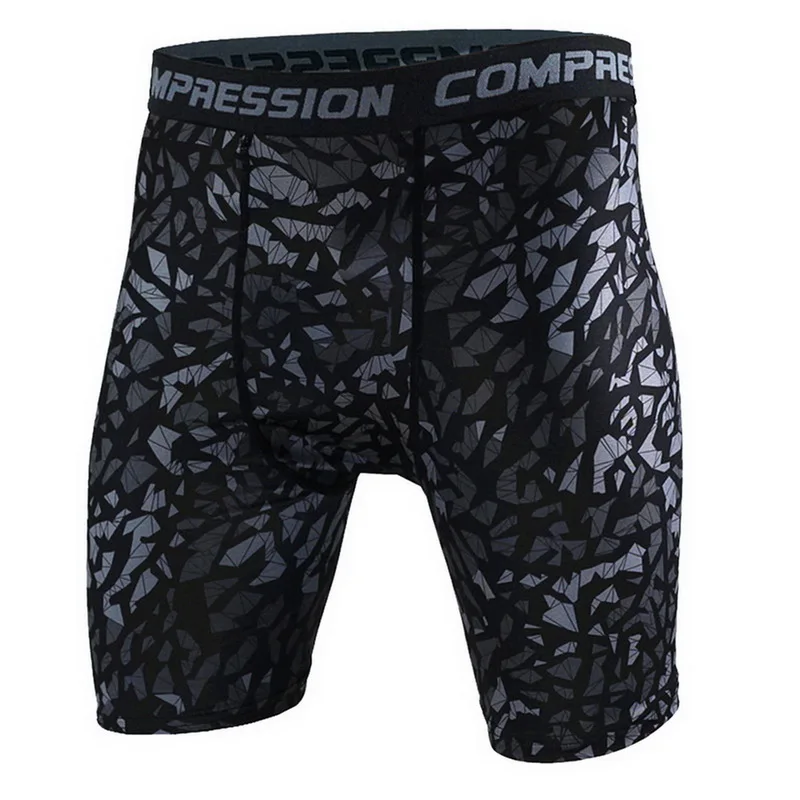 SHUJIN Plus Size Skinny Shorts Men Casual Compression Elastic Waist Short homme Fashion Camouflage Printed Sportwear Shorts SHUJIN Plus Size Skinny Shorts Men Casual Compression Elastic Waist Short homme Fashion Camouflage Printed Sportwear Shorts