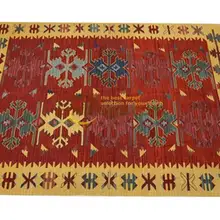 Alfombra килим ручной вязки для гостиной Геометрическая спальня Турецкая шерсть вязание