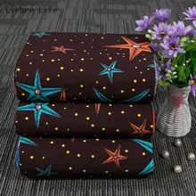 Lychee Life 1 ярд Анкара африканская восковая Ткань Пять звезд принт батик швейная ткань для женщин вечернее платье изготовление