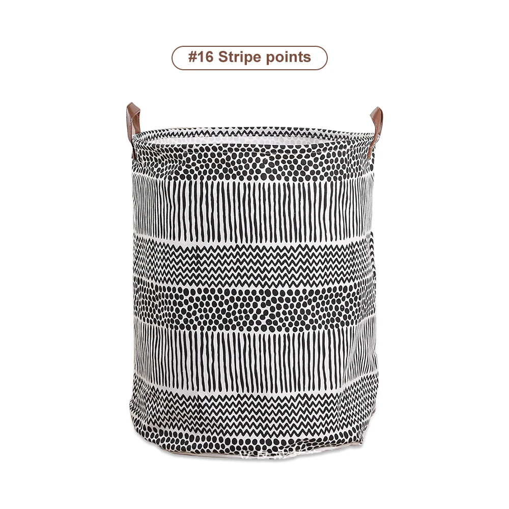 Модная сумка для хранения мелочей из хлопка и льна, многофункциональная сумка для хранения канцелярских принадлежностей - Цвет: Stripe point