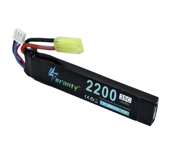 Обновленная мощность водяной пистолет Lipo батарея 2S 7,4 V 2200mAh 35C для AKKU мини страйкбол BB Воздушный пистолет электрические игрушки пистолеты RC запчасти 452096