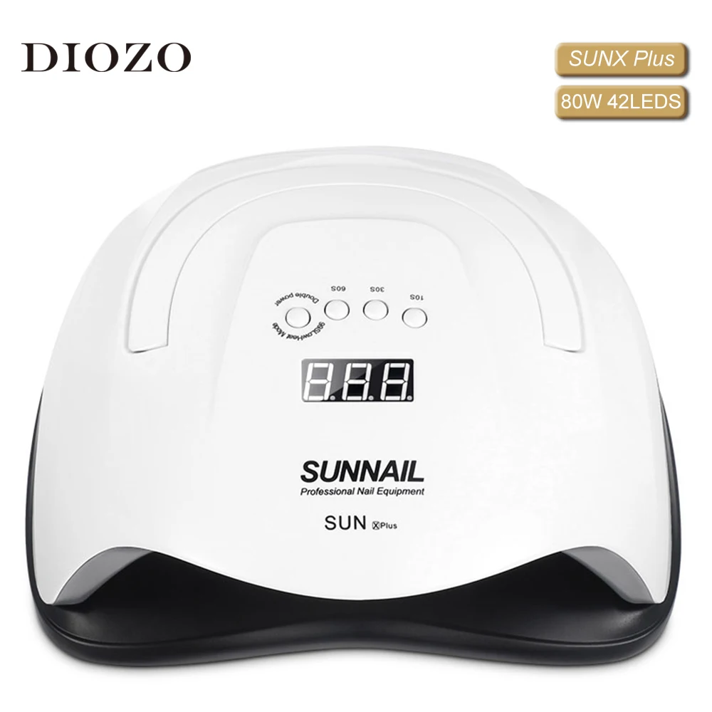 

DIOZO Lamp Manicure SUNXplus 80W/36W Led Digital Screen Double Light Nail Dryer Infrared Induction UV Led Nail Lamp For All Gels