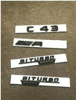 

Gloss Black C43 for AMG BITURBO 4MATIC Sticker Emblem Badge Package for C43