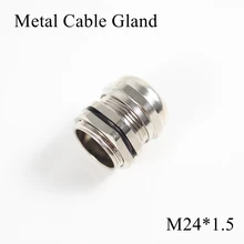 1 шт./лот M24 металлическое уплотнение кабеля IP68 Водонепроницаемый никелевый Латунный разъем желез для 10-14 мм Электрический провод M24* 1,5 медные скобы