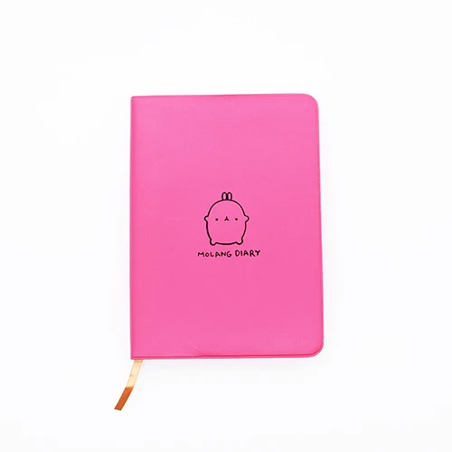 XRHYY- милый Kawaii блокнот мультфильм «моланг» кролик журнал дневник планировщик блокнот для детей подарок корейский Канцелярские обложки - Цвет: Pink