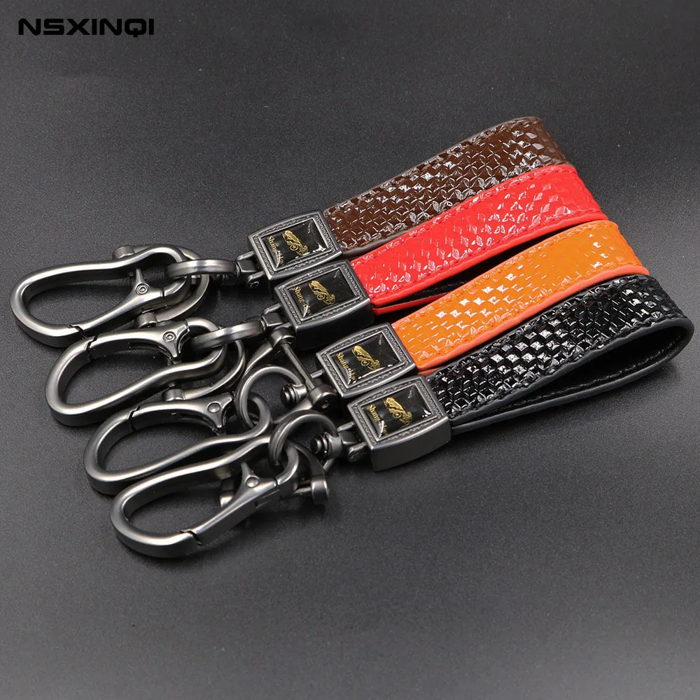 

Car keychain universal leather key hanging ring key chain suitable for household keys Car keys CKC-08