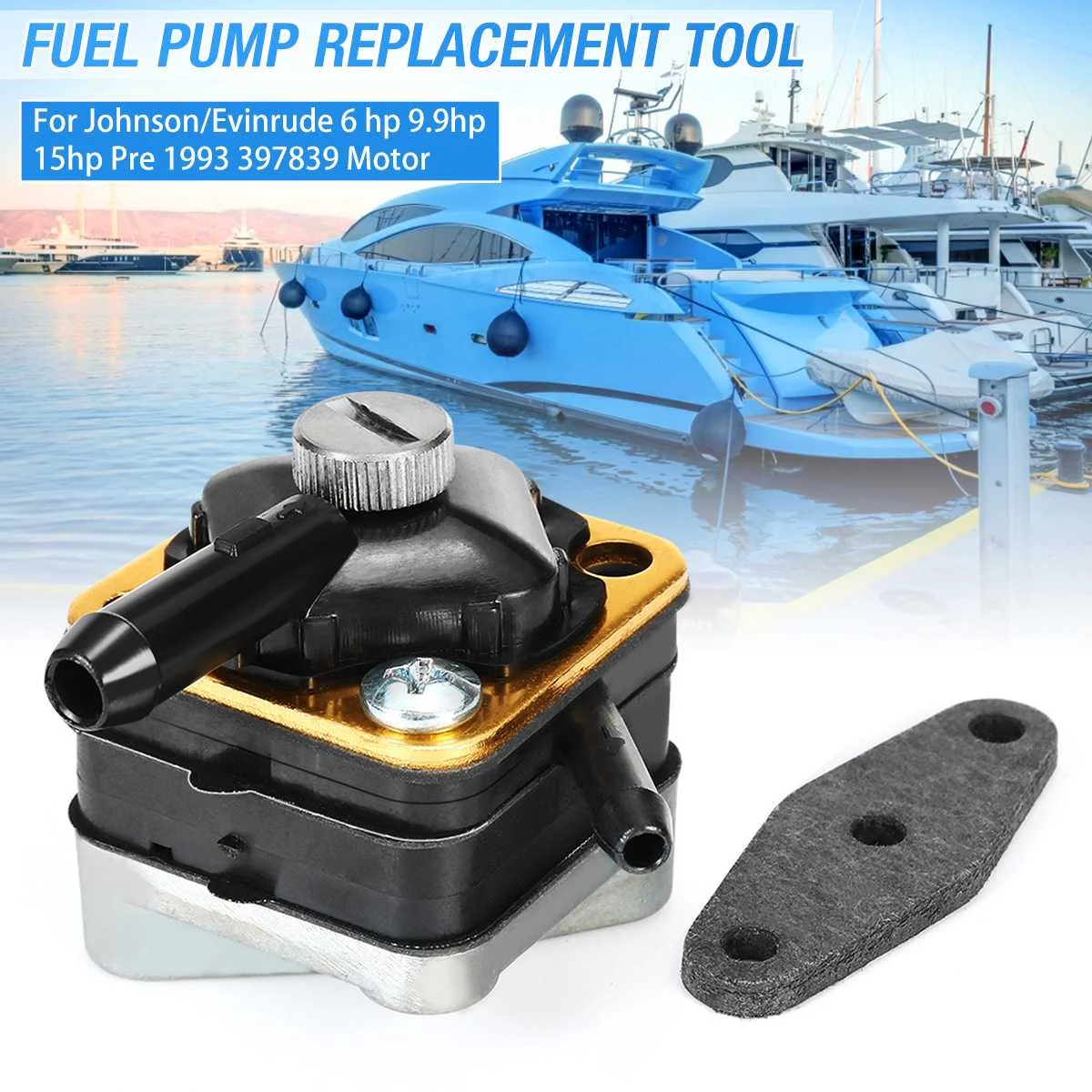 Bomba de Combustível do Motor de Popa Bomba de Combustível Gaxeta para Johnson Motor de Popa Acessórios do Barco Marinho Evinrude 8 9.9 15 hp & 6 - Mod. 205921 9 Motor do barco