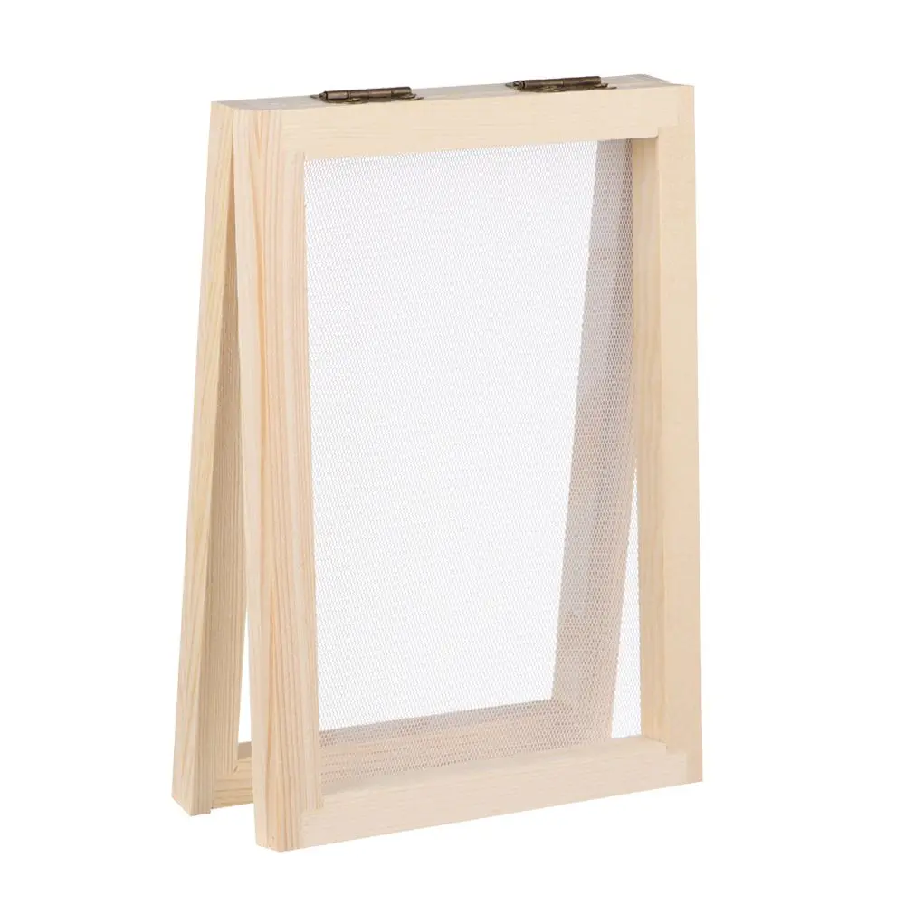 4 Pack Paper Making Mould And Deckle Wooden Papermaking Frame