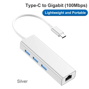 

network USB 3.1 type-c to lan rj45 Ethernet Network Port 3.0 USB HUB cable Adapter usb hub ноутбук планшет флешка Планшеты
