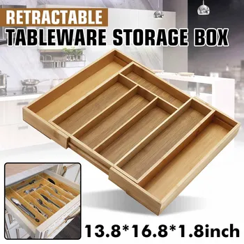 

Multifunction Cooking Utensil Expandable Kitchen Cutlery Drawer Organiser Kitchen Utensil Holder Knife Fork Spoon Tray