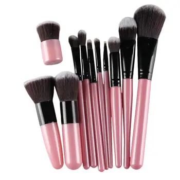 

11Pcs Professional Makeup Cosmetic Soft Eyeshadow Foundation Concealer Brush Set Wood Handle Brushes Beauty Tool