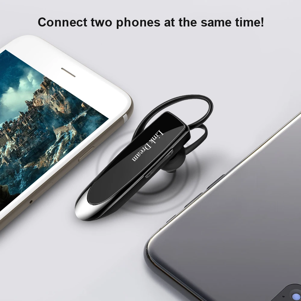 Willkey Bluetooth Earphones Handsfree Headset 22H Music Playing Driving Headsets with CVC 6 0 Mic for iPhone Xiaomi Android