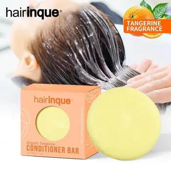 

Organic Handmade Soap Green Coconut Conditioner Bar Solid Hair Conditioner Soap Deeply Hydrating For Dry Damaged Hair Care