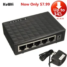 100 Мбит/с 5 портов сетевой коммутатор Быстрый Ethernet коммутатор RJ45 концентратор Plug and Play мини настольный высокопроизводительный смарт-адаптер