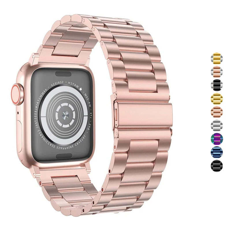 Металлический ремешок для apple watch band 42 мм 38 44 40 iwatch series 6/SE/5/4/3/2/1 аксессуары