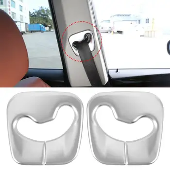 

2pcs Car ABS Chrome Interior Molding Safety Belt Cover Trim Left-Hand Driving Fits For X3 F25 2011 2012 2013 2014 2015 2016 2017