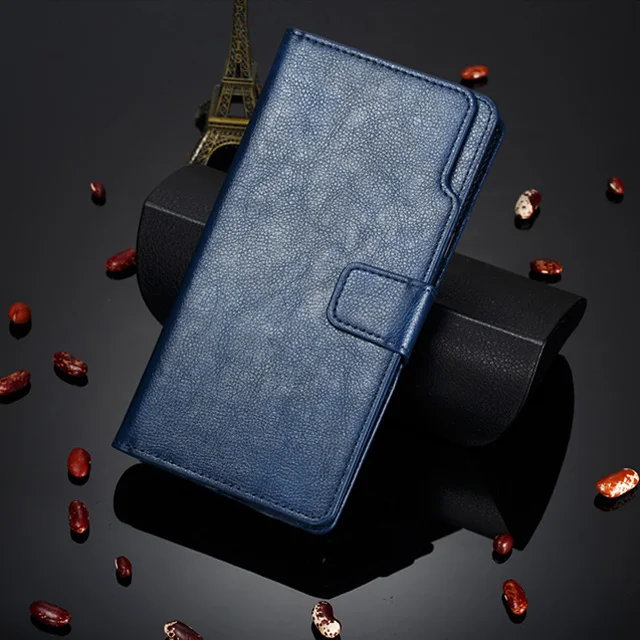 Blue Coque Note 4 4X5 6 7 Pro пары Простой модный флип кожаный чехол для Xiaomi 8 Lite 9 Redmi 6 6A корпус карты крышка Etui Celular - Цвет: Blue