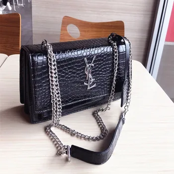 

New Fashion Women's Bag High Quality Shoulder Bag Chain Pu Leather Small Square Bag Multifunctional Shoulder Diagonal Bag