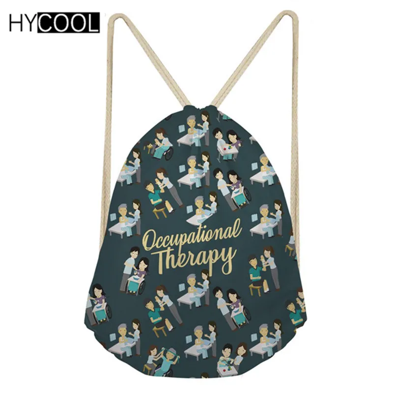 HYCOOL, профессиональная терапевтическая спортивная сумка, мужская сумка с кулиской для спортзала, женский рюкзак, сумки для йоги, уличная маленькая сумка для хранения - Цвет: YQ986Z3