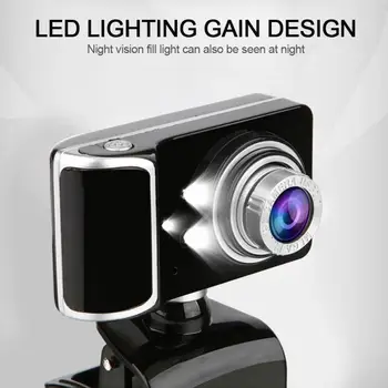 

1pc Fashion USB Drive-free HD Computer Camera Built-in Microphone Manual Focus High-end Video Call Camera For PC Laptop Webcams