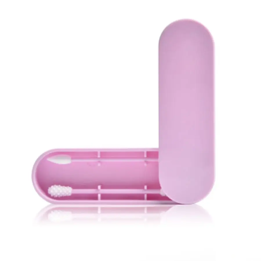 2Pcs/box Reusable Cotton Swab Cosmetic Cotton Buds Ear Stick Recycling Cotton Swabs Microbrush Makeup Ears Cleaning Health Tools