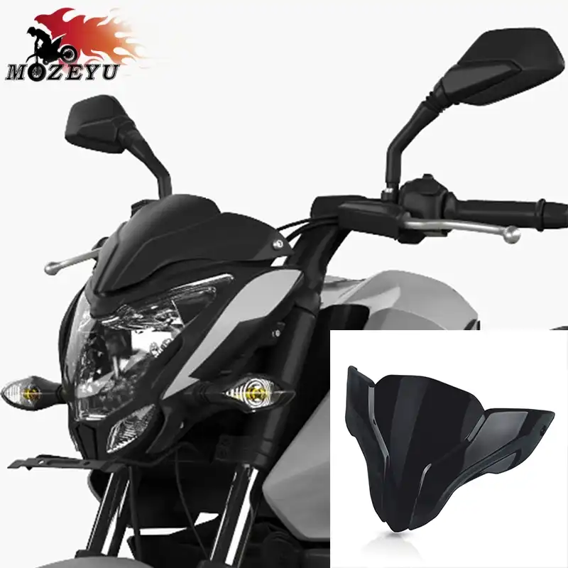 New Black For Bajaj Pulsar Ns0 Ns 0 0ns Motorcycle Sport Windshield Windscreen Motor High Quality Plastic Accessories Aliexpress