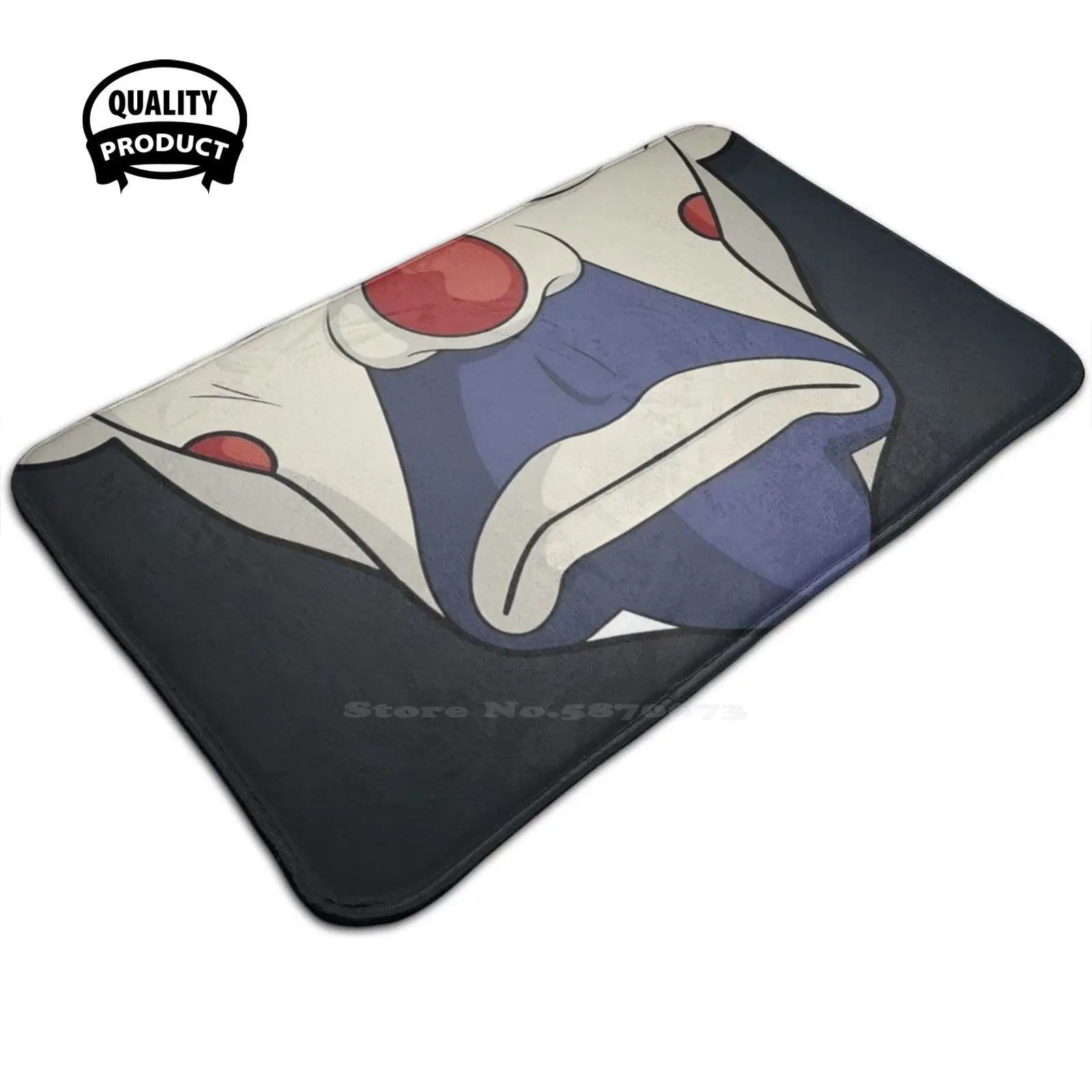 Clown Mask Soft Foot Pad Room Goods Tappeto Clown Horror Divertente Spaventoso Halloween Red Balloon Blue Circus Clown Cute It Movie