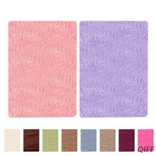 Современный Нескользящие коврик квадратный длинные мягкие плюшевые пушистый ковер Декор