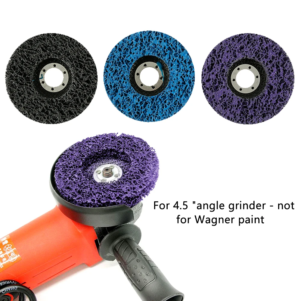 

3PCS 125mm Poly Strip Disc Abrasive Wheel Paint Rust Remover Clean Grinding Wheels for Durable Angle Grinder Car Truck