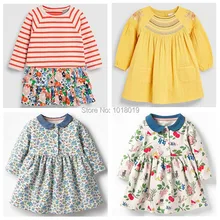 Новинка г.; платья для маленьких девочек; Брендовое качество; хлопок; осенняя одежда для маленьких девочек; детская одежда с длинными рукавами; весенние платья для девочек