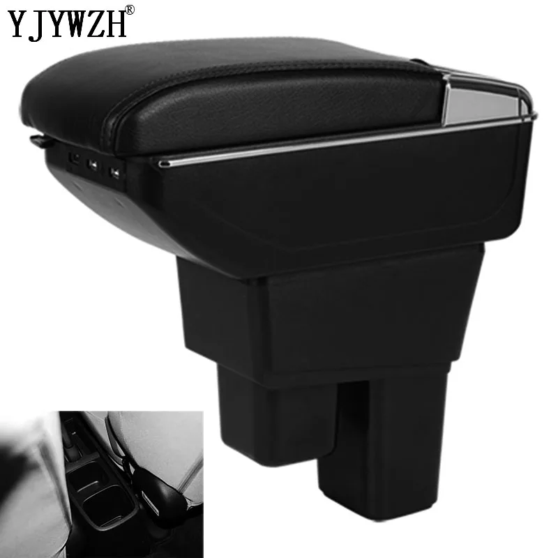 Подлокотник коробка для Honda Fit Jazz 2008-2013 центральная консоль коробка для хранения usb Подстаканник Пепельница автомобильный подлокотник 2010 2011 2012