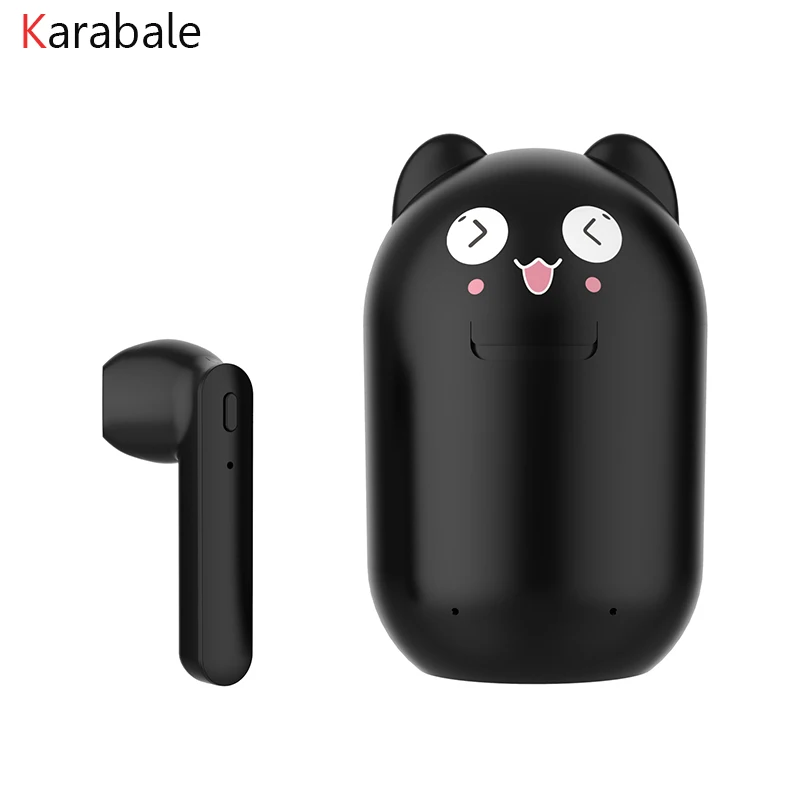T12 TWS Panda Cartoon Bluetooth 5.0 Earphones,HD Stereo Bass Wireless